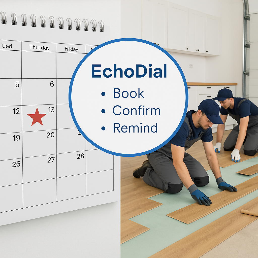 Flooring Installer Scheduling Software with Quotes, E&mdash;Sign, Multi&mdash;Visit Scheduling and Updates
